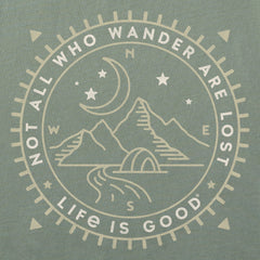 Men's Wander Compass Scene Simply True Fleece Hoodie