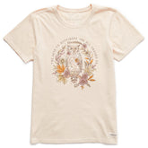 Women's Keys To Happiness Owl Short Sleeve Crusher Tee