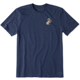 Men's Dog with Beer Short Sleeve Crusher Tee
