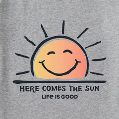 Women's Here Comes The Sun Smile Short Sleeve Crusher Tee