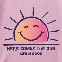 Women's Here Comes The Sun Smile Crusher Vee