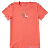 Women's Here Comes The Sun Short Sleeve Crusher Tee