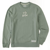 Men's LIG Vintage Wordmark Stacked Simply True Fleece Crew