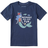 Kids Mermaids Have More Fun Short Sleeve Crusher Tee