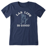 Women's Lab is Good Short Sleeve Crusher Tee