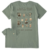 Women's Happy Coffee Short Sleeve Crusher Tee