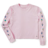 Women's Ice Cream Party Long Sleeve Crusher Boxy Tee