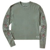 Women's Giddy Up Boots Long Sleeve Crusher Boxy Tee