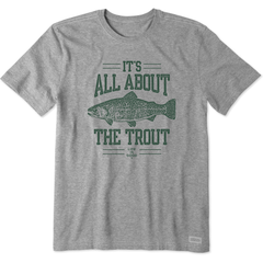 Men's It's All About the Trout Short Sleeve Crusher Tee