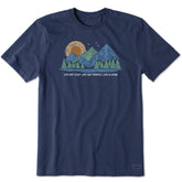 Men's Life Isn't Easy Mountains Short Sleeve Crusher Tee