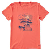 Women's Dock Sunset W Short Sleeve Crusher Tee