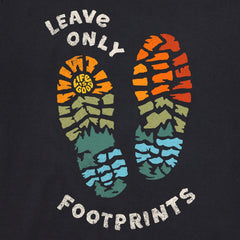Women's Leave Only Footprints Short Sleeve Crusher Tee