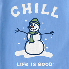 Women's Chill Snowman Long Sleeve Crusher Tee