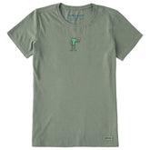 Women's Frog with Wine Short Sleeve Crusher Tee