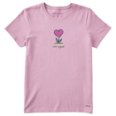 Women's Flowering Heart Short Sleeve Tee