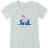 Women's Docktails Adirondacks Short Sleeve Crusher-LITE Vee
