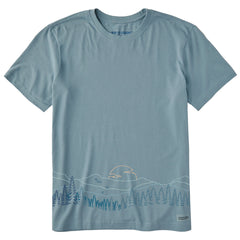 Men's Mountain Tree Landscape Short Sleeve Crusher Tee