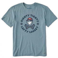 Men's Righty Tighty Lefty Loosey Short Sleeve Crusher Tee