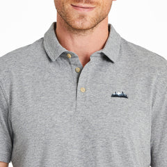 Men's Forest Landscape Short Sleeve Crusher-LITE Polo