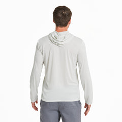 Men's Life is Good Outdoor Co. Dog Scene Long Sleeve Sun Crusher Hoodie