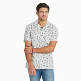 Men's Mushroom Pattern Camp Shirt