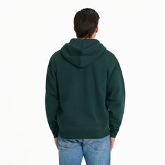 Men's Three Striped Block Good Vibes Fleece Zip Hoodie