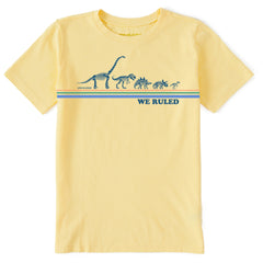 Kids We Ruled Dino's Short Sleeve Crusher Tee