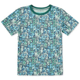 Kids Heart of Dogs Pattern Short Sleeve Crusher Tee