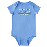 Baby Mommy on my Mind Short Sleeve Crusher Bodysuit