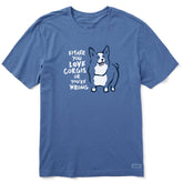 Men's Love Corgis or You're Wrong Short Sleeve Crusher Tee