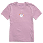 Kids Snowman Fox Short Sleeve Crusher Tee