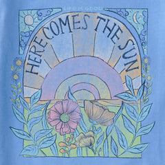 Women's Here Comes The Sun Hippie Long Sleeve Crusher Vee