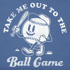 Kids Take Me Out to the Ball Game Short Sleeve Crusher Tee