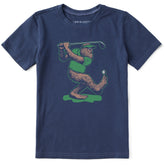 Kids Bigfoot Golfing Short Sleeve Crusher Tee