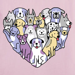 Women's Heart of Dogs Long Sleeve Tee