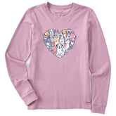Women's Heart of Dogs Long Sleeve Tee