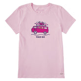 Women's Jackie and Rocket Van Go Short Sleeve Crusher Tee