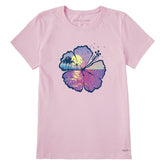 Women's Hibiscus-scape Short Sleeve Tee
