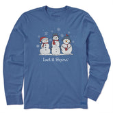 Men's Let it Snowmen Long Sleeve Crusher Tee