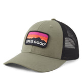 Adult Unisex Sunset Mountain Trucker