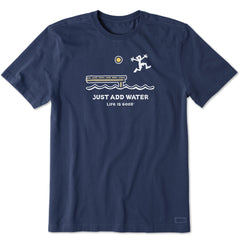 Men's Dock Jump Just Add Water Short Sleeve Crusher Tee