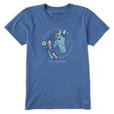 Women's Horse Portrait Short Sleeve Crusher Tee