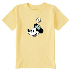 Kids Miss Steamboat Willie w Flower Short Sleeve Crusher Tee