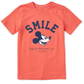 Kids Steamboat Willie Smile Short Sleeve Crusher Tee