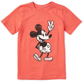 Kids Steamboat Willie Peace Short Sleeve Crusher Tee