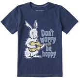 Kids Don't Worry Be Hoppy Short Sleeve Crusher Tee
