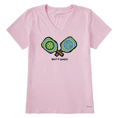 Women's Keep It Simple Pickleball Short Sleeve Vee