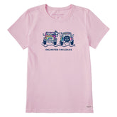 Women's Jackie Tie Dye Smileage Short Sleeve Crusher Tee