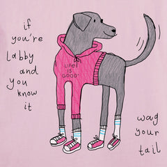 Women's Labby Wag your Tail Short Sleeve Crusher Tee