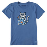Women's Fishbowl Al Short Sleeve Crusher Tee
